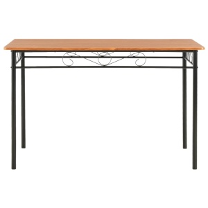 Masă de bucătărie, maro, 120 x 70 x 75 cm, MDF - Img 3