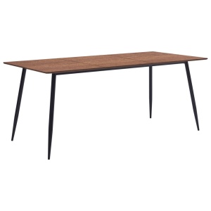 Masă de bucătărie, maro, 200x100x75 cm, MDF