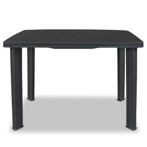 Masă de grădină, antracit, 101 x 68 x 72 cm, plastic - Img 2