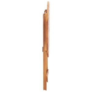 Masă de grădină pliabilă, 60 x 75 cm, lemn masiv de acacia - Img 8