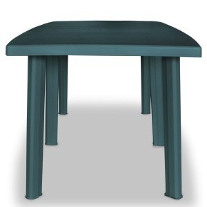 Masă de grădină, verde, 210 x 96 x 72 cm, plastic - Img 2