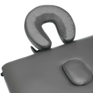 Masă de masaj cu 3 zone, cadru aluminiu, antracit, 186 x 68 cm - Img 7