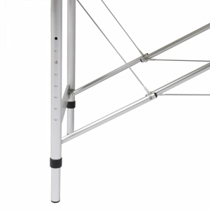 Masă de masaj pliabilă cadru din aluminiu 3 părți Albastru - Img 2