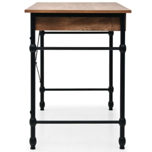 Masă de scris cu sertar, 110 x 55 x 75 cm, culoarea stejarului - Img 8