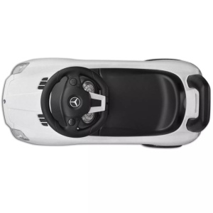 Mașină pentru copii fără pedale Mercedes Benz Alb - Img 2