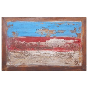Măsuță de cafea, 80 x 50 x 40 cm, lemn de tec reciclat - Img 5