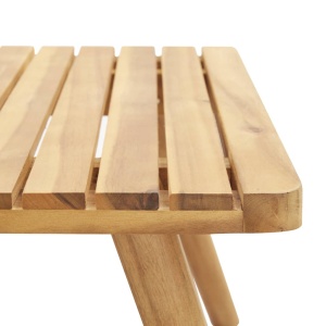 Măsuță de cafea de grădină, 90x55x35 cm, lemn masiv acacia - Img 4