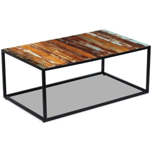Măsuță de cafea din lemn de esență tare reciclat 100x60x45 cm