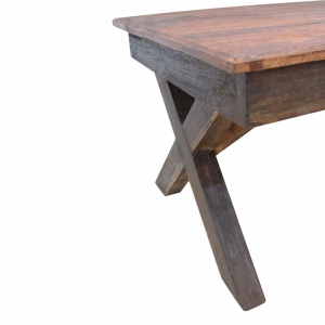Măsuță de cafea, lemn masiv reciclat, 110 x 60 x 45cm - Img 3