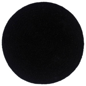 Naproane, 4 buc., negru, 38 cm, bumbac, rotund - Img 2