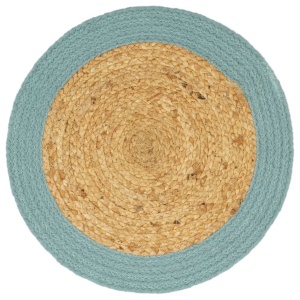 Naproane, 6 buc., natural și verde, 38 cm, iută și bumbac - Img 2