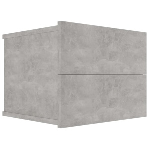 Noptieră, gri beton, 40 x 30 x 30 cm, PAL - Img 2
