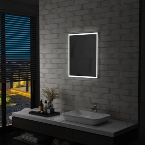 Oglindă cu LED de perete de baie, 50 x 60 cm