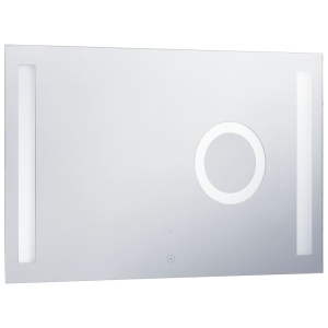 Oglindă cu LED de perete de baie cu senzor tactil, 100 x 60 cm - Img 4