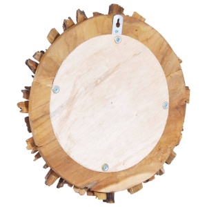 Oglindă de perete, 60 cm, tec, rotund - Img 4