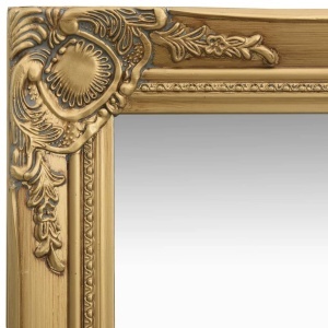Oglindă de perete in stil baroc, auriu, 50 x 80 cm - Img 4
