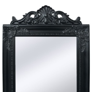 Oglindă verticală in stil baroc 160 x 40 cm negru - Img 2