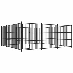 Padoc de exterior pentru câini, 450x450x185 cm