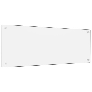 Panou antistropi bucătărie, alb, 100x40 cm, sticlă securizată - Img 2