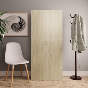 Pantofar, stejar Sonoma, 80 x 35,5 x 180 cm, PAL