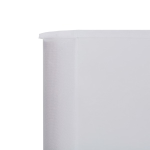 Paravan anti-vânt cu 6 panouri alb nisipiu 800x120 cm textil - Img 4