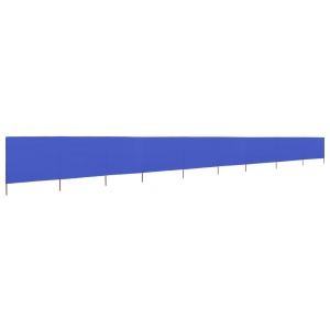 Paravan anti-vânt cu 9 panouri, azur, 1200 x 120 cm, textil - Img 2