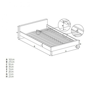 Pat HM Samara 160x200 alb - Img 13