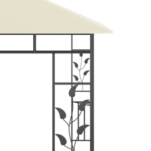 Pavilion cu plasă anti-țânțari, crem, 3x3x2,73 m, 180 g/m² - Img 6