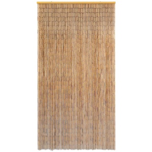 Perdea de ușă pentru insecte, bambus, 120x220 cm - Img 2