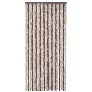 Perdea pentru insecte, bej și maro deschis, 100x220 cm Chenille - Img 2