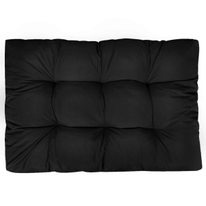 Pernă de scaun de grădină, negru, 120x80x10 cm, material textil - Img 2