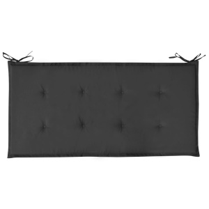 Pernă pentru bancă de grădină, negru, 100 x 50 x 3 cm - Img 2