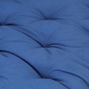 Pernă podea canapea din paleți, bleu, 120 x 40 x 7 cm, bumbac - Img 2
