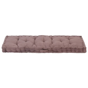 Pernă podea canapea din paleți, gri taupe, 120x40x7 cm, bumbac - Img 4