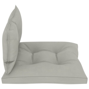 Perne de canapea din paleți, 2 buc., gri taupe, material textil - Img 3