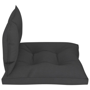 Perne de canapea din paleți, 2 buc., negru, material textil - Img 3