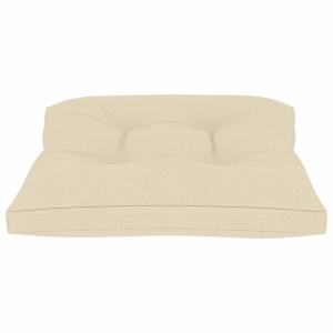 Perne de canapea din paleți, 3 buc., crem, material textil - Img 12