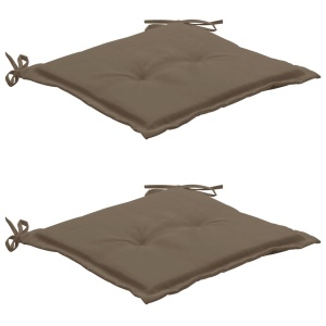 Perne scaun de grădină, 2 buc., gri taupe, 50 x 50 x 3 cm
