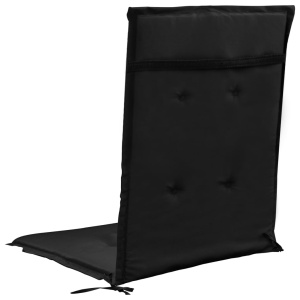 Perne scaun de grădină, 2 buc., negru, 120 x 50 x 3 cm - Img 5