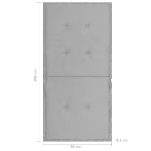 Perne scaun de grădină, 4 buc., gri, 100 x 50 x 3 cm - Img 6