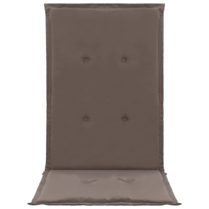 Perne scaun de grădină, 4 buc., gri taupe, 120 x 50 x 3 cm - Img 4