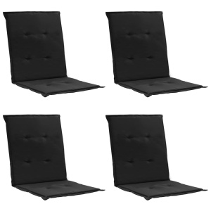 Perne scaun de grădină, 4 buc., negru, 100 x 50 x 3 cm