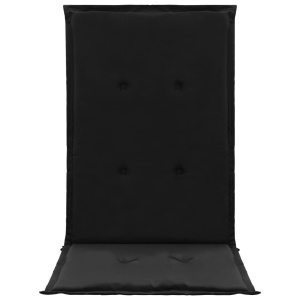Perne scaun de grădină, 4 buc., negru, 120 x 50 x 3 cm - Img 4