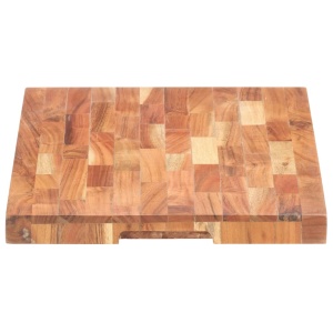 Placă de tocat, 50x35x4 cm, lemn masiv de acacia - Img 3