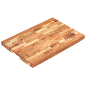 Placă de tocat, 60x40x4 cm, lemn masiv de acacia - Img 10