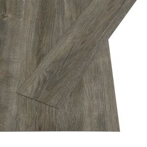 Plăci autoadezive pardoseală gri & maro PVC 4,46 m² 3 mm - Img 2