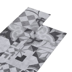 Plăci de pardoseală, model gri, 5,26 m², PVC, 2 mm - Img 2