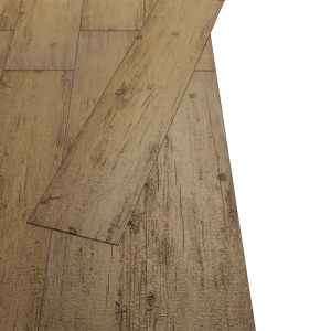 Plăci de pardoseală, nuc maro, 5,26 m², 2 mm, PVC - Img 6