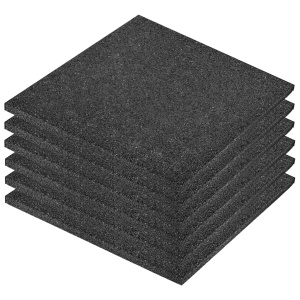 Plăci de protecție la cădere 6 buc. negru 50x50x3 cm cauciuc - Img 2