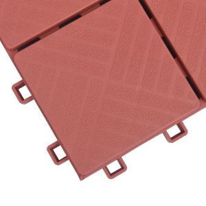 Plăci pardoseală, 10 buc., roșu, 30,5 x 30,5 cm, plastic - Img 6